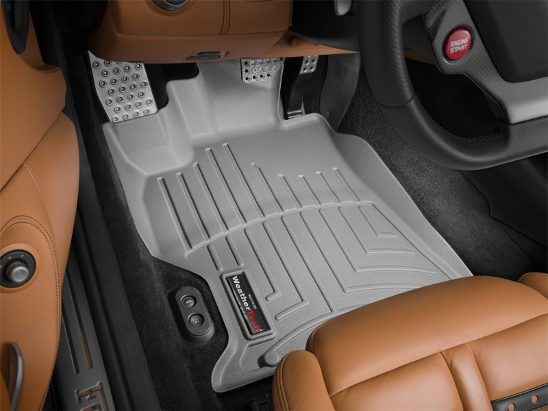 Ferrari California FloorLiner - Front - WeatherTech - DigitalFit - Grey - `10-`27