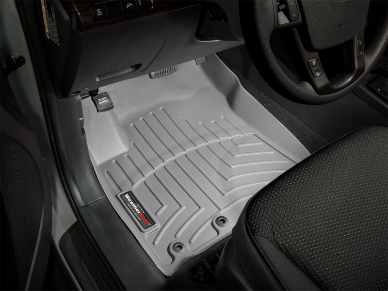 Kia Sorento FloorLiner - Front - WeatherTech - DigitalFit - Grey - `11-`13