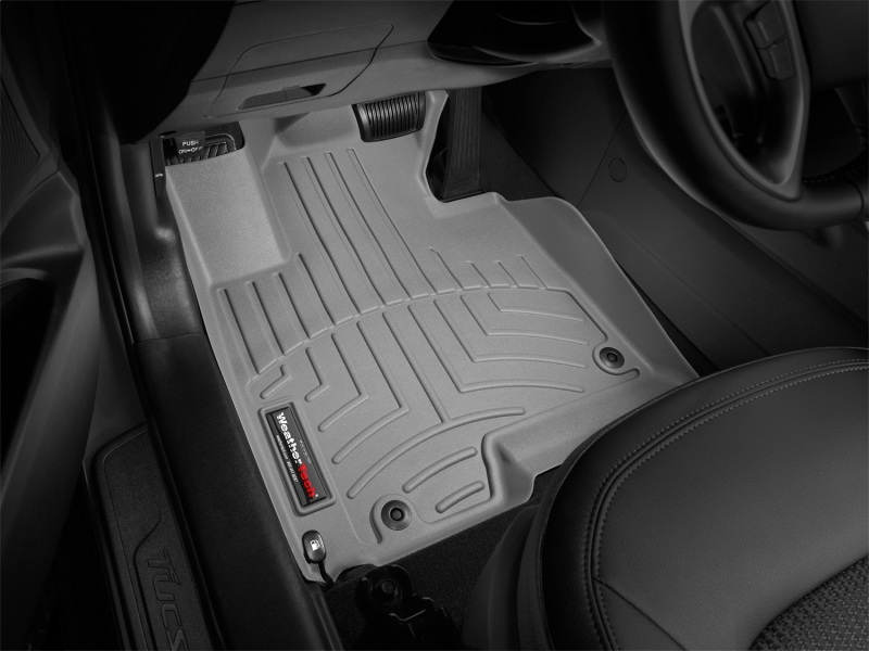 Hyundai Tucson Floor Liner - Front - WeatherTech - DigitalFit - Grey - `10-`13