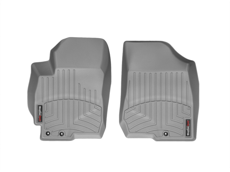 Kia Forte FloorLiner - Front - WeatherTech - DigitalFit - Grey - `10-`13