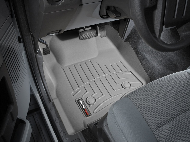 Ford F550 FloorLiner - Front - WeatherTech - DigitalFit - Grey - `11-`27