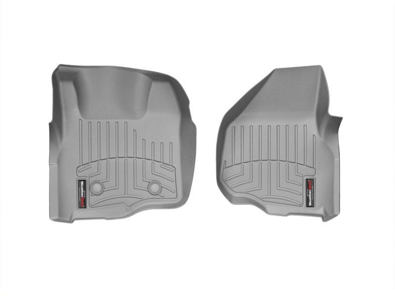 Ford F550 FloorLiner - Front - WeatherTech - DigitalFit - Grey - `11-`27