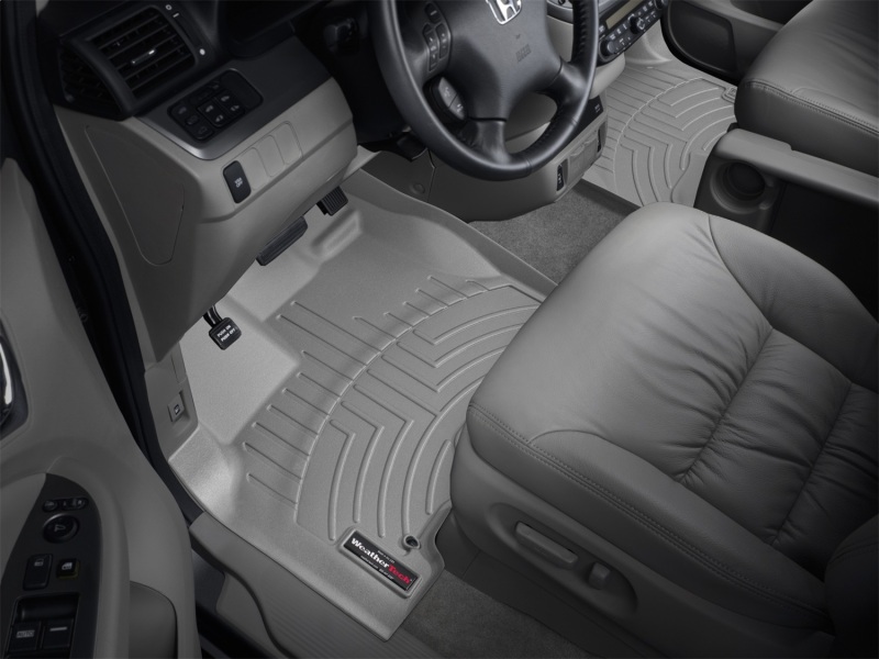 Honda Odyssey FloorLiner - Front - WeatherTech - DigitalFit - Grey - `05-`10