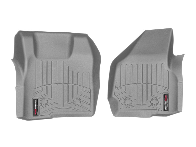 Ford F350 Floor Liners - Front - WeatherTech - DigitalFit - Grey - `11-`27