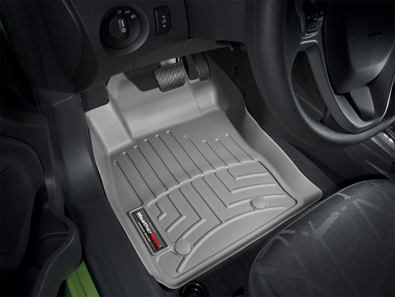 Ford Fiesta FloorLiner - Front - WeatherTech - DigitalFit - Grey - `11-`27