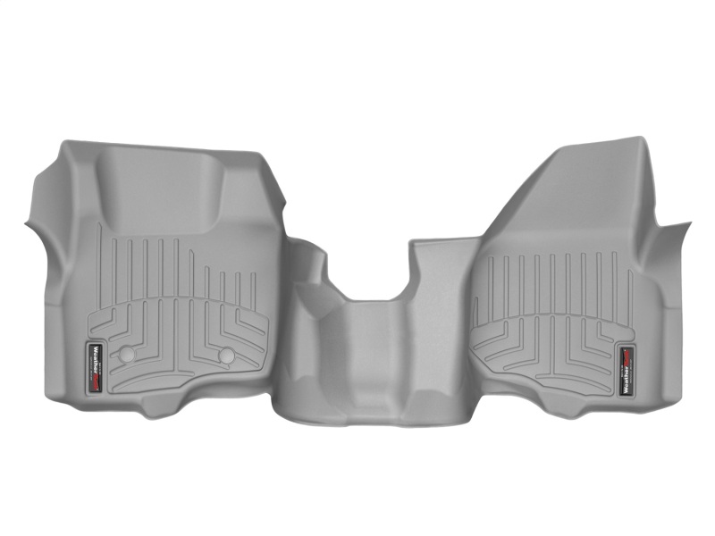 Ford F550 FloorLiner - Front - WeatherTech - DigitalFit - Grey - `11-`27