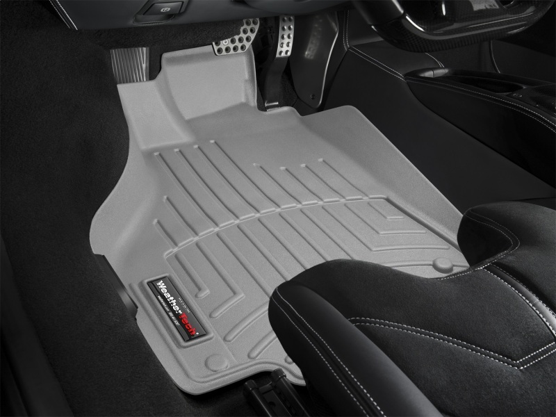 Ferrari 458 Italia FloorLiner - Front - WeatherTech - DigitalFit - Grey - `10-`27