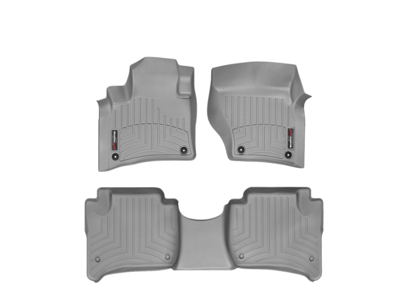 Porsche Cayenne FloorLiner - Front - WeatherTech - DigitalFit - Grey - `11-`27
