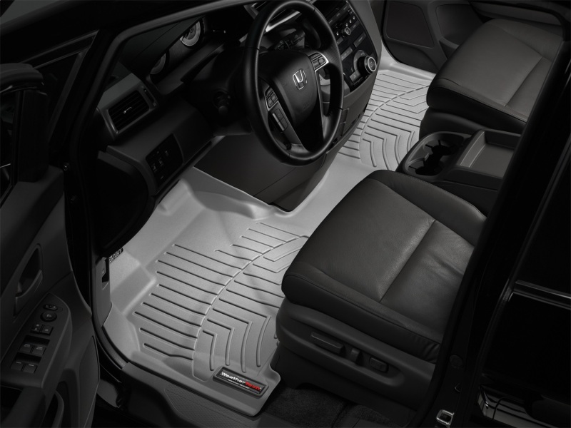 Honda Odyssey FloorLiner - Front - WeatherTech - DigitalFit - Grey - `11-`27
