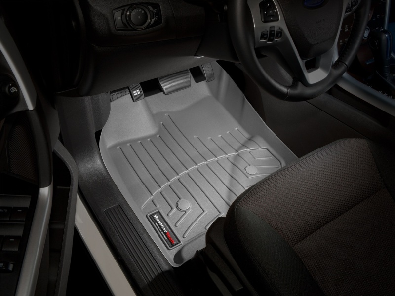 Ford Edge FloorLiner - Front - WeatherTech - DigitalFit - Grey - `11-`13