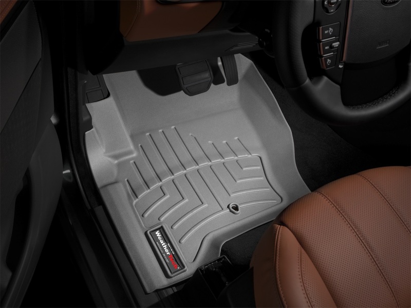 Land Rover Discovery Floor Liners - Front - WeatherTech - DigitalFit - Grey - `08-`09
