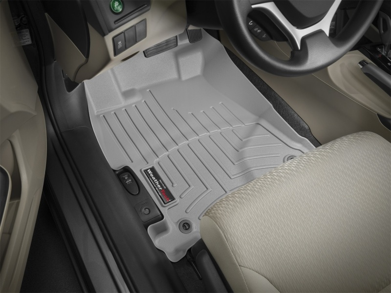 Honda Civic FloorLiner - Front - WeatherTech - DigitalFit - Grey - `12-`27