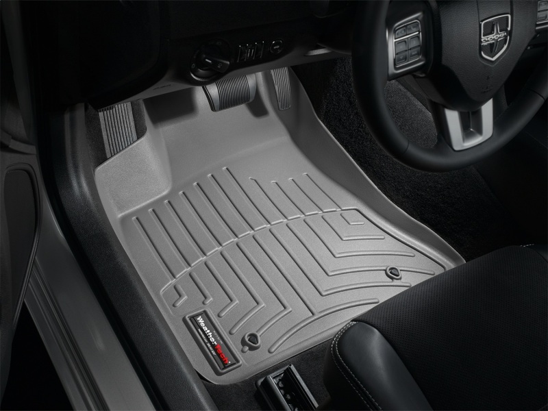Dodge Charger FloorLiner - Front - WeatherTech - DigitalFit - Grey - `11-`27