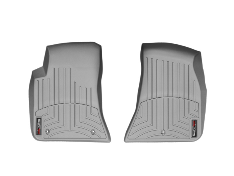 Dodge Challenger FloorLiner - Front - WeatherTech - DigitalFit - Grey - `11-`27
