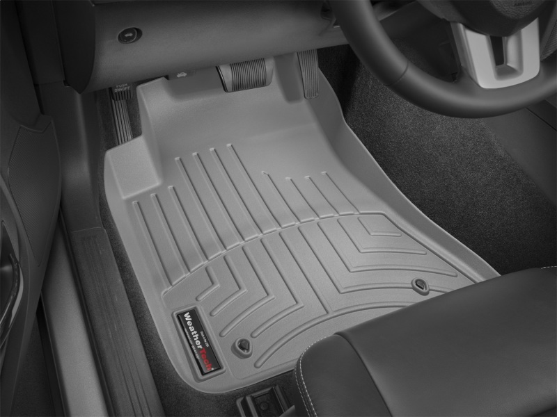 Dodge Challenger FloorLiner - Front - WeatherTech - DigitalFit - Grey - `11-`27