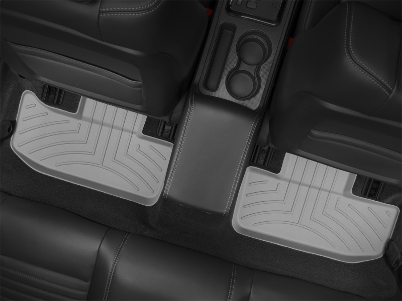 Dodge Challenger FloorLiner - Rear - WeatherTech - DigitalFit - Grey - `11-`27