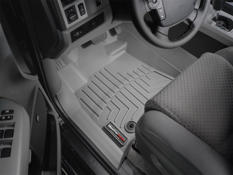 Toyota Tundra FloorLiner - Front - WeatherTech - DigitalFit - Grey - `12-`27