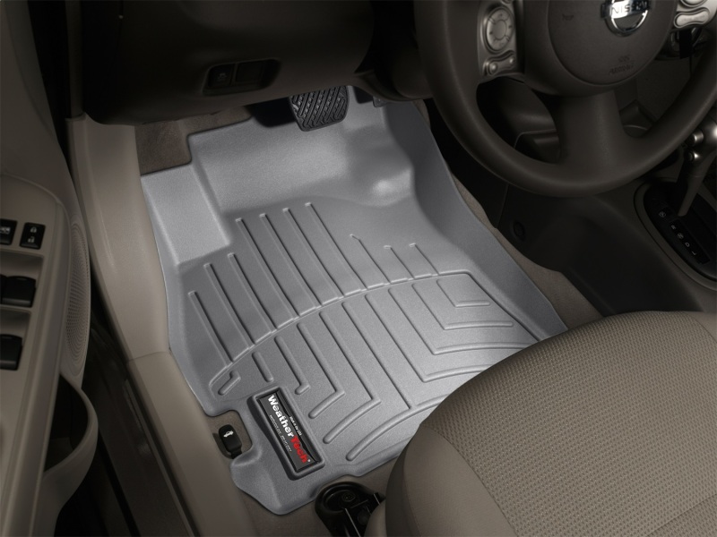 Nissan Versa FloorLiner - Front - WeatherTech - DigitalFit - Grey - `12-`27