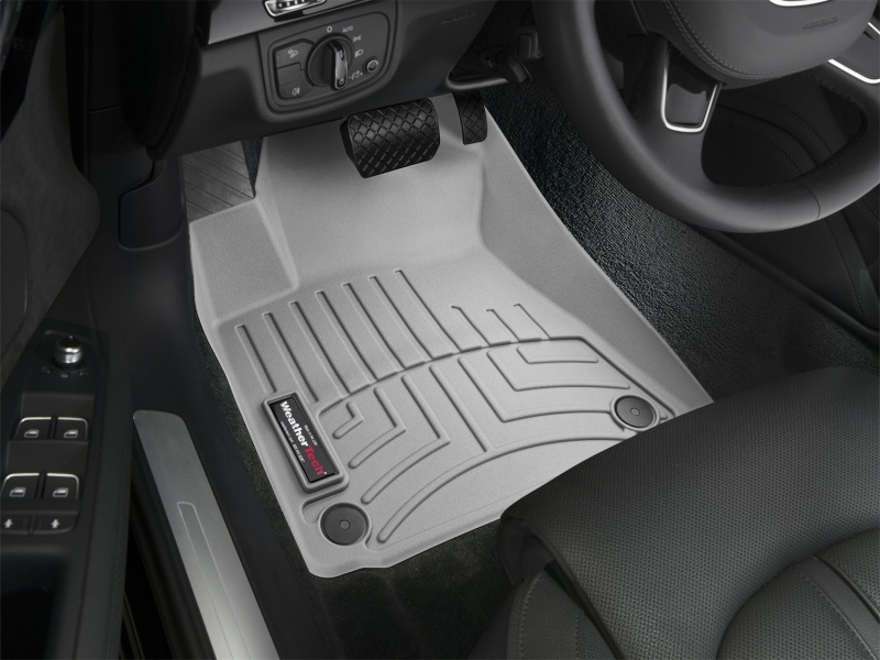 Audi A8 FloorLiner - Front - WeatherTech - DigitalFit - Grey - `11-`27