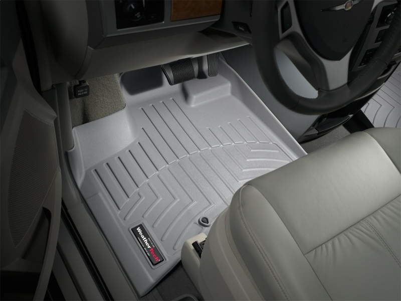 Chrysler Town & Country FloorLiner - Front - WeatherTech - DigitalFit - Grey - `11-`27