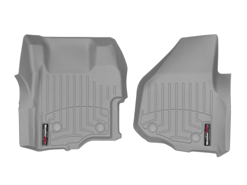 Ford F550 FloorLiner - Front - WeatherTech - DigitalFit - Grey - `11-`27
