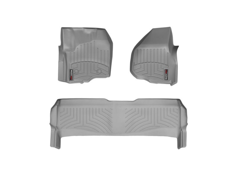 Ford F-350 FloorLiner - Rear - WeatherTech - DigitalFit - Grey - `11-`27