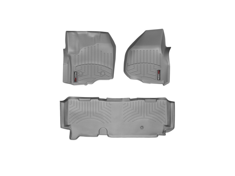 Ford F-350 FloorLiner - Rear - WeatherTech - DigitalFit - Grey - `12-`27