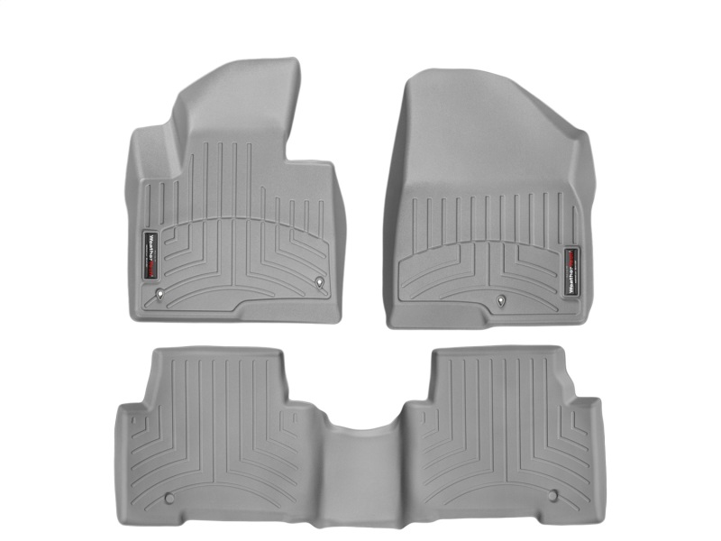 Hyundai Santa Fe Floor Mats - Front - WeatherTech - DigitalFit - Grey - `13-`27