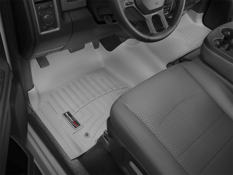 Dodge Ram 1500 FloorLiner - Front - WeatherTech - DigitalFit - Grey - `12-`27
