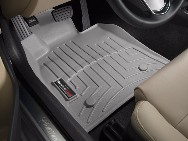 Cadillac ATS Coupe Floor Liner - Front - WeatherTech - DigitalFit - Grey - `15-`27