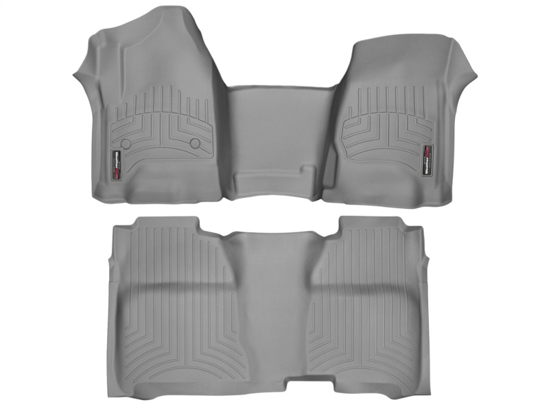 Chevrolet Silverado FloorLiner - Rear - WeatherTech - DigitalFit - Grey - `14-`27