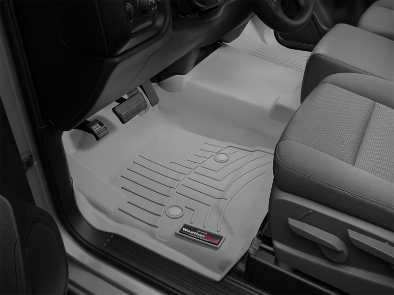 Chevrolet Silverado FloorLiner - Front - WeatherTech - DigitalFit - Grey - `14-`27
