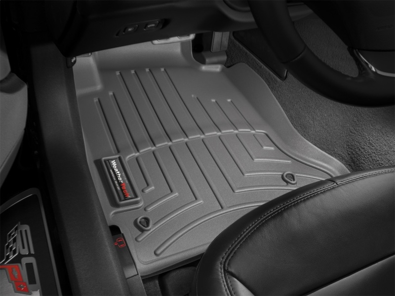 Chevrolet Corvette FloorLiner - Front - WeatherTech - DigitalFit - Grey - `12-`13