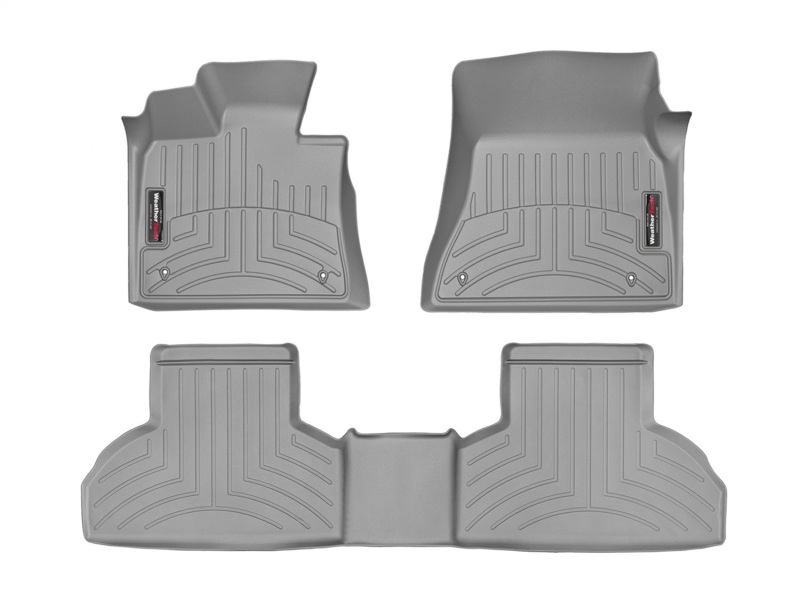 BMW X5 Floor Liners - Front - WeatherTech - FloorLiner DigitalFit - Grey - `14-`27