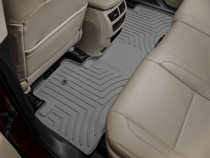 Acura MDX Floor Mats - Rear - WeatherTech - FloorLiner HP - Grey - `14-`23