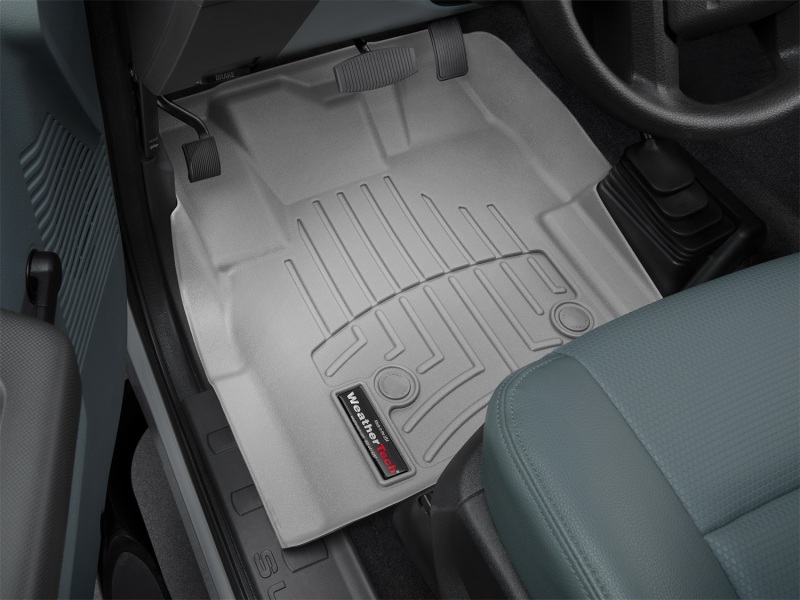 Ford F550 FloorLiner - Front - WeatherTech - DigitalFit - Grey - `12-`27