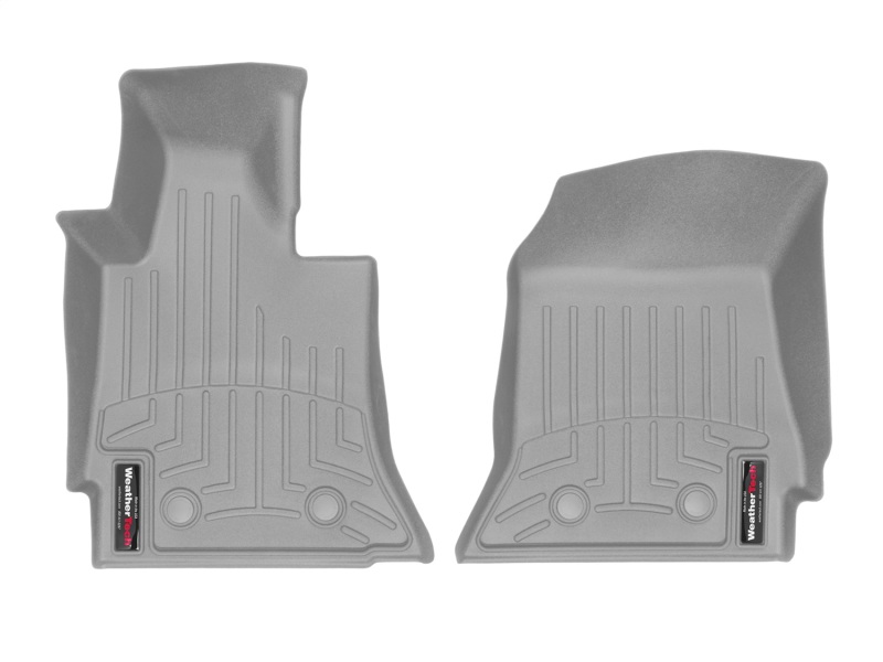 Chevrolet Corvette FloorLiner - Front - WeatherTech - DigitalFit - Grey - `14-`27 Chevrolet Corvette FloorLiner - Front - WeatherTech - DigitalFit - Grey - `14-`27