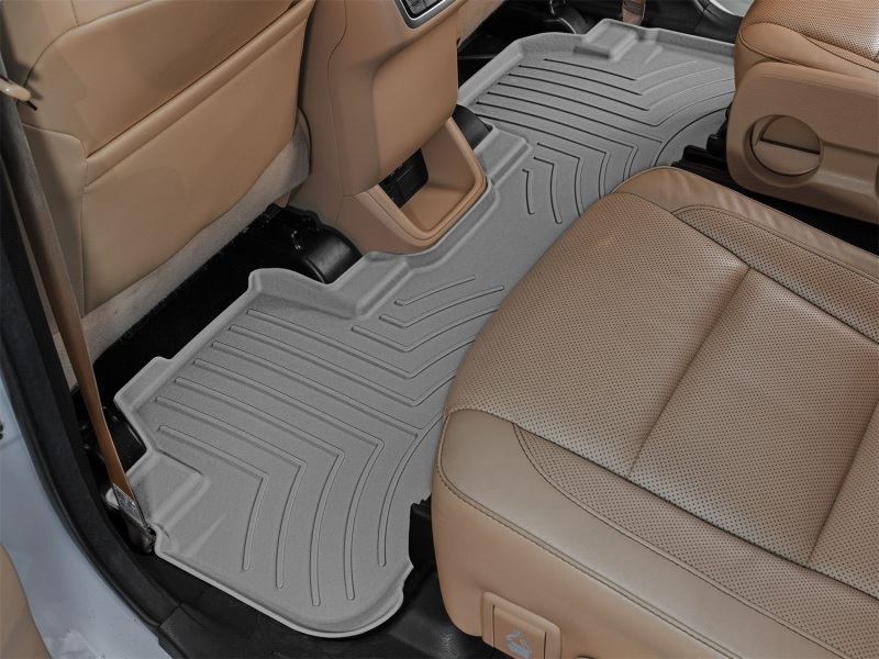 Toyota Highlander Floor Mat Set - Rear - WeatherTech - FloorLiner HP - Grey - `14-`19