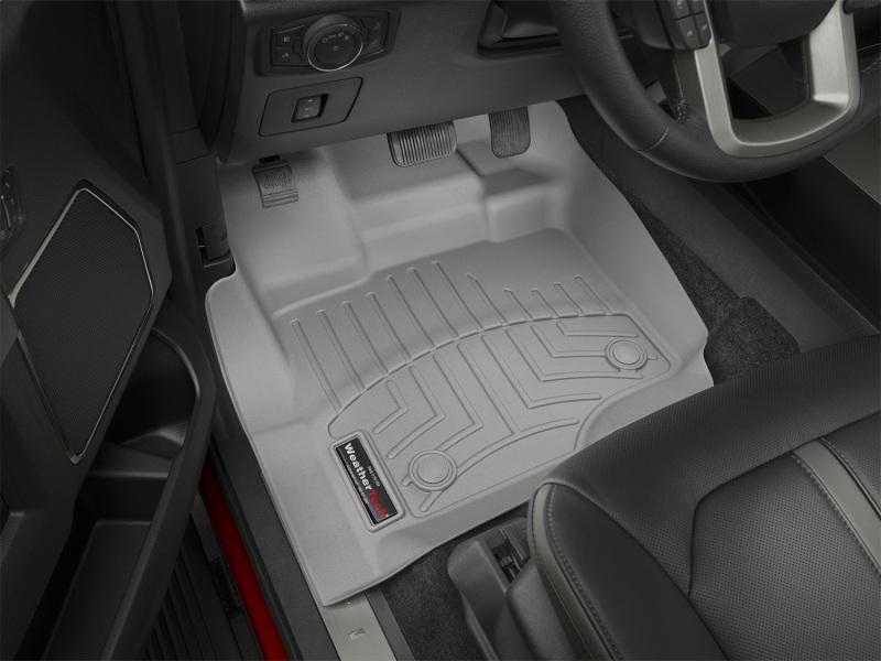 Ford F-150 FloorLiner - Front - WeatherTech - DigitalFit - Grey - `15-`27