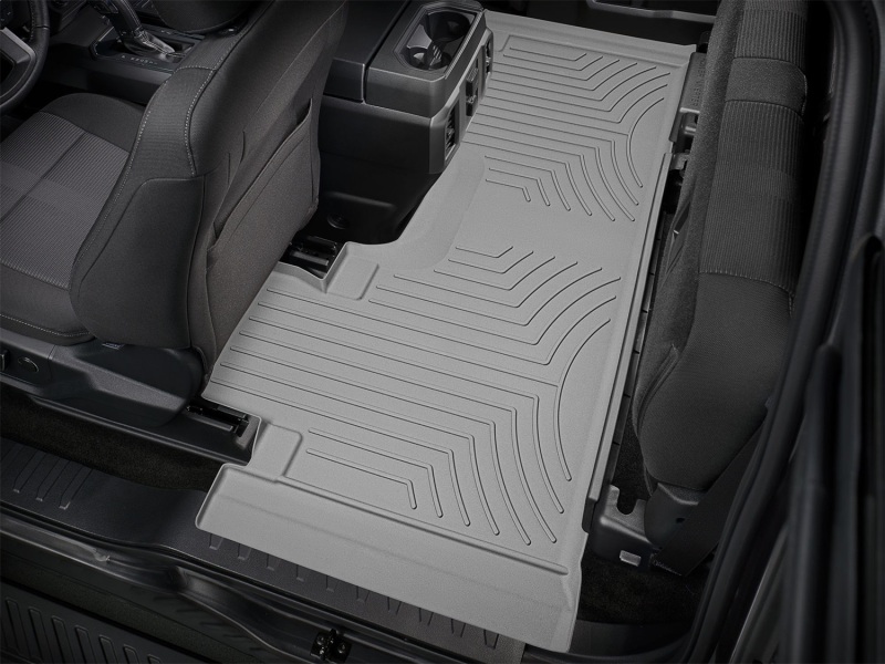 Ford F-150 Raptor Floor Mat Set - Rear - WeatherTech - FloorLiner HP - Grey - `17-`27