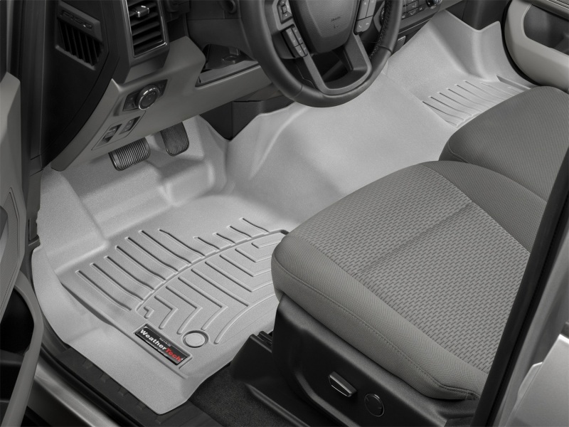 Ford F-150 FloorLiner - Front - WeatherTech - DigitalFit - Grey - `15-`27
