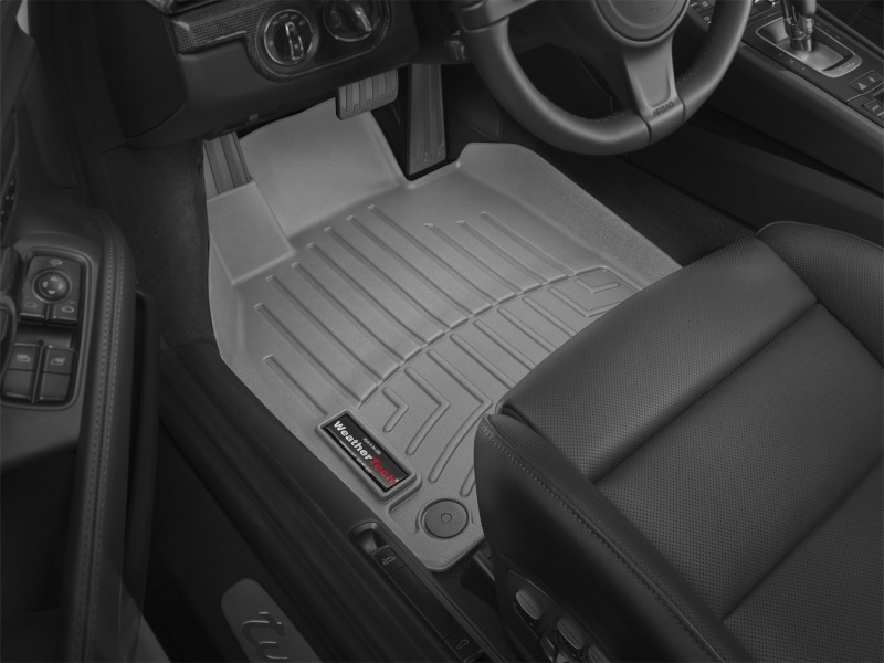 Porsche Boxster FloorLiner - Front - WeatherTech - DigitalFit - Grey - `13-`15