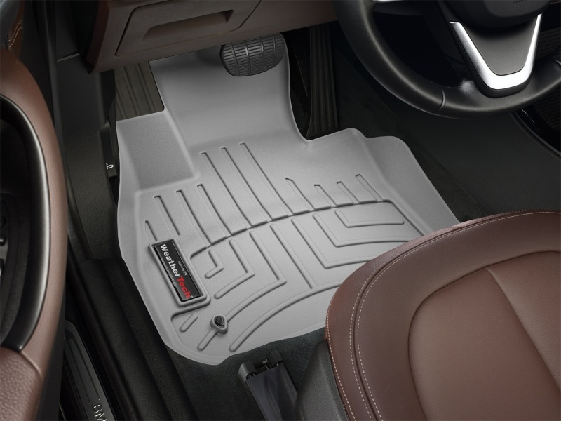 BMW X1 Floor Liners - Front - WeatherTech - DigitalFit - Grey - `16-`27