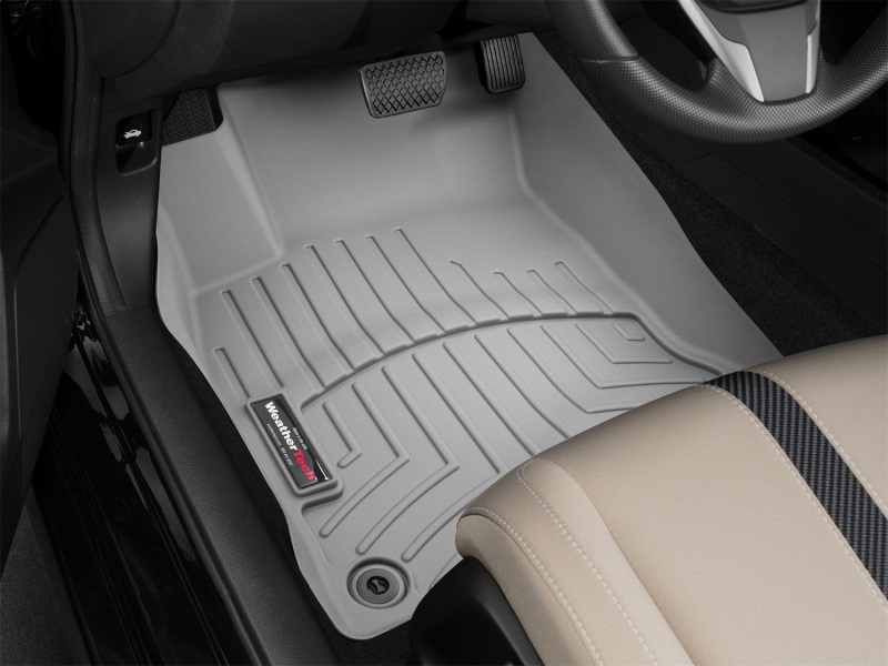 Honda Civic FloorLiner - Front - WeatherTech - DigitalFit - Grey - `16-`27