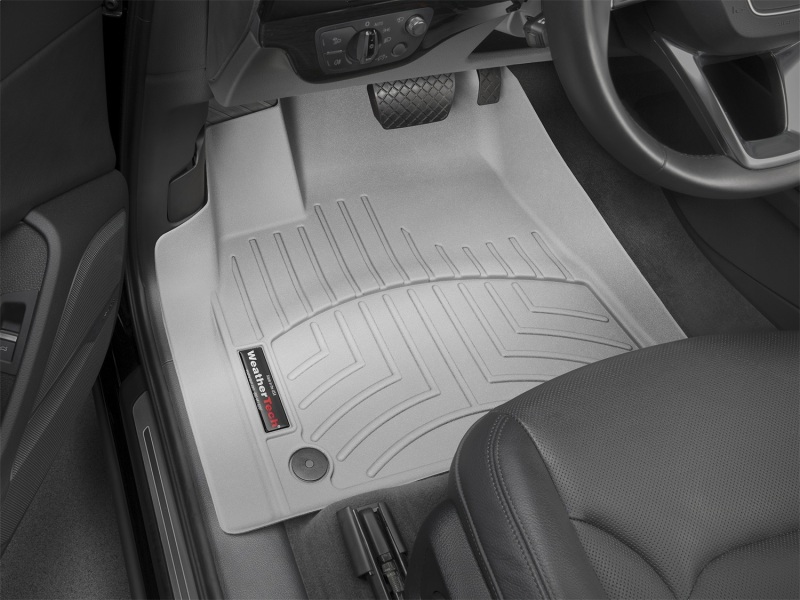 Audi Q7 FloorLiner - Front - WeatherTech - DigitalFit - Grey - `17-`27