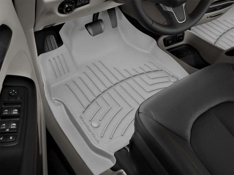 Chrysler Pacifica FloorLiner - Front - WeatherTech - HP - Grey - `17-`27