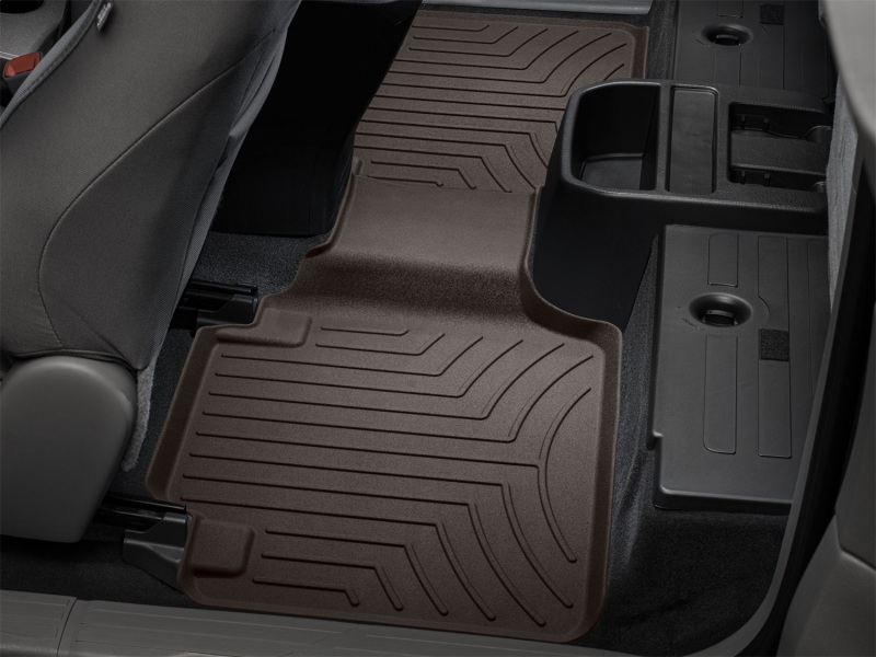 Toyota Tacoma Floor Mat Set - Rear - WeatherTech - FloorLiner HP - Cocoa - `18-`27