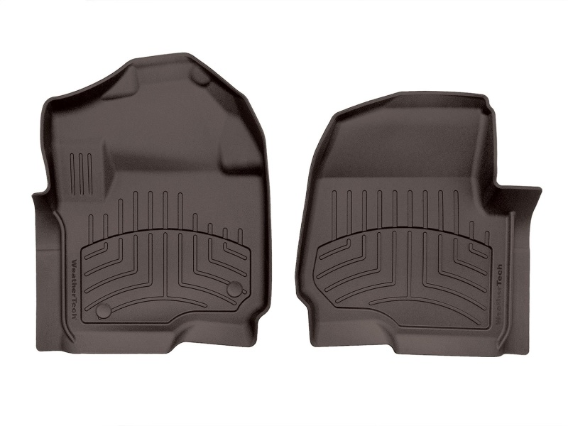 Ford F-450 SuperCab Floor Liner - Front - WeatherTech - FloorLiner HP - Cocoa - `17-`27