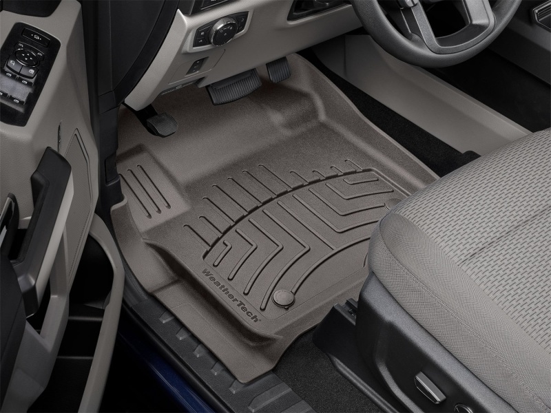 Ford F-550 SuperCab Floor Liner - Front - WeatherTech - FloorLiner HP - Cocoa - `17-`27