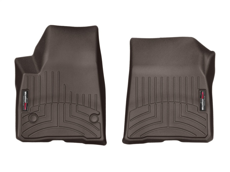 GMC Acadia Denali FloorLiner - Front - WeatherTech - DigitalFit - Cocoa - `17-`27
